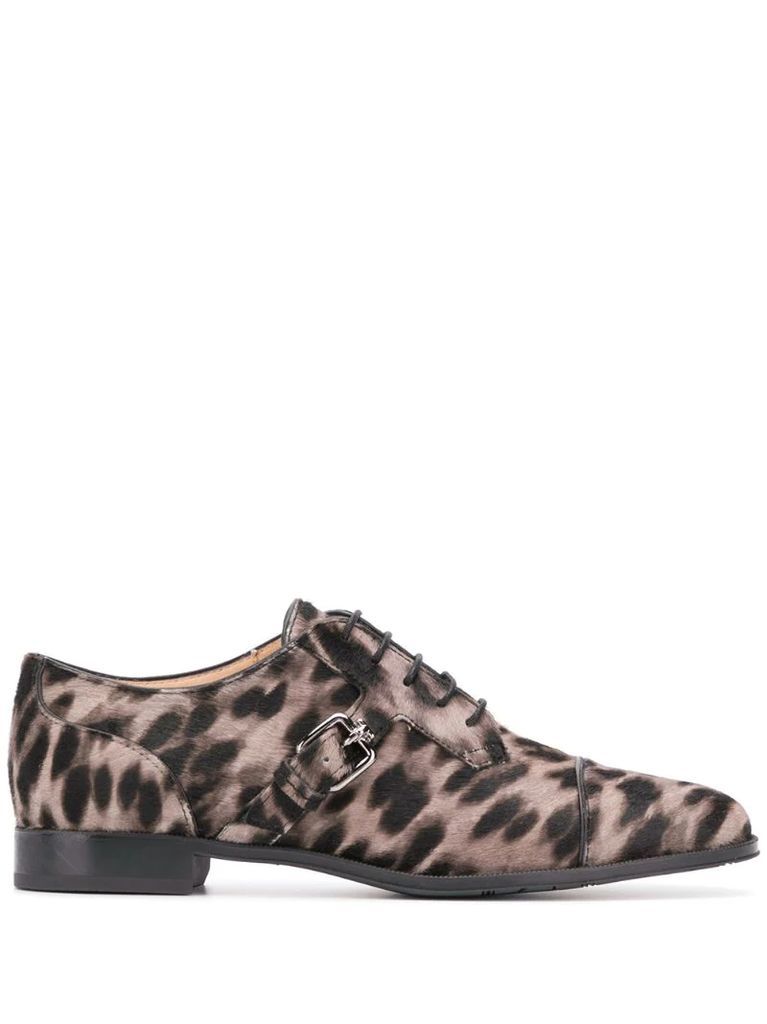leopard print oxford shoes