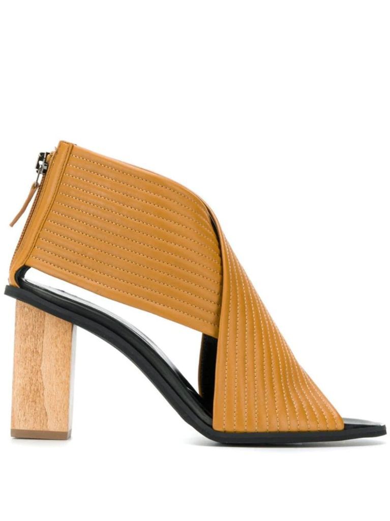 wooden heel sandals