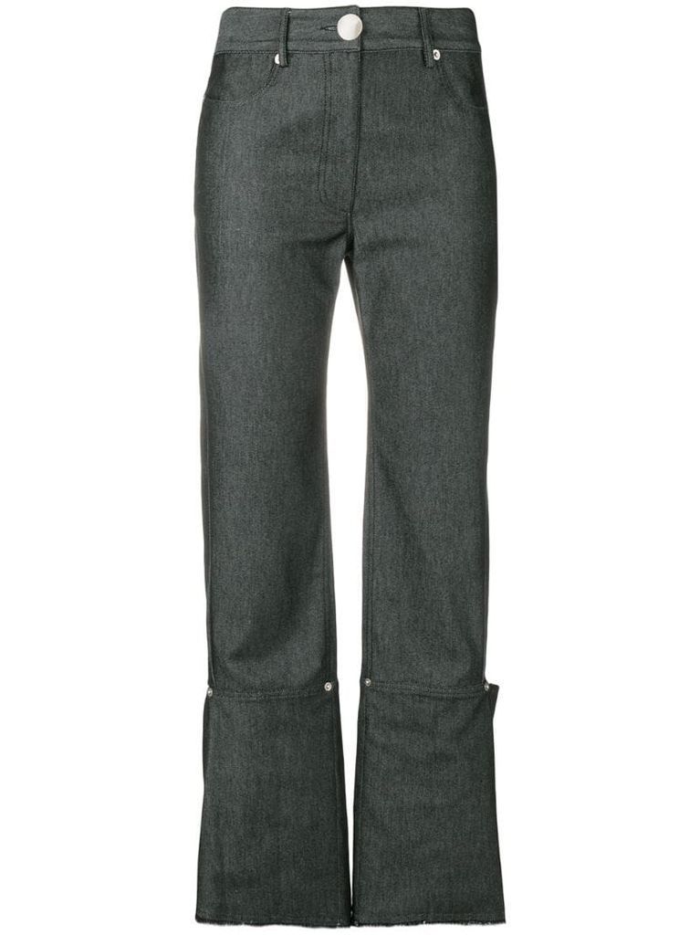 cuff detail trousers