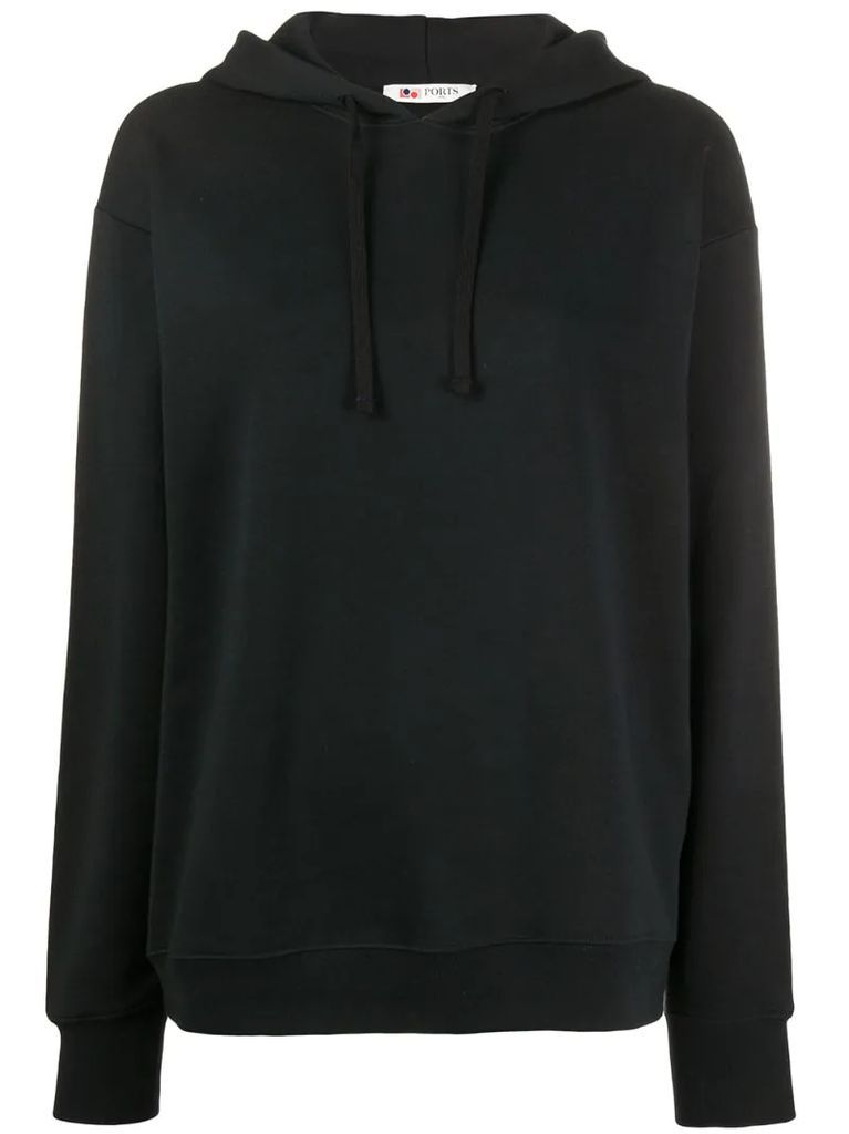 long sleeve embroidered hoodie