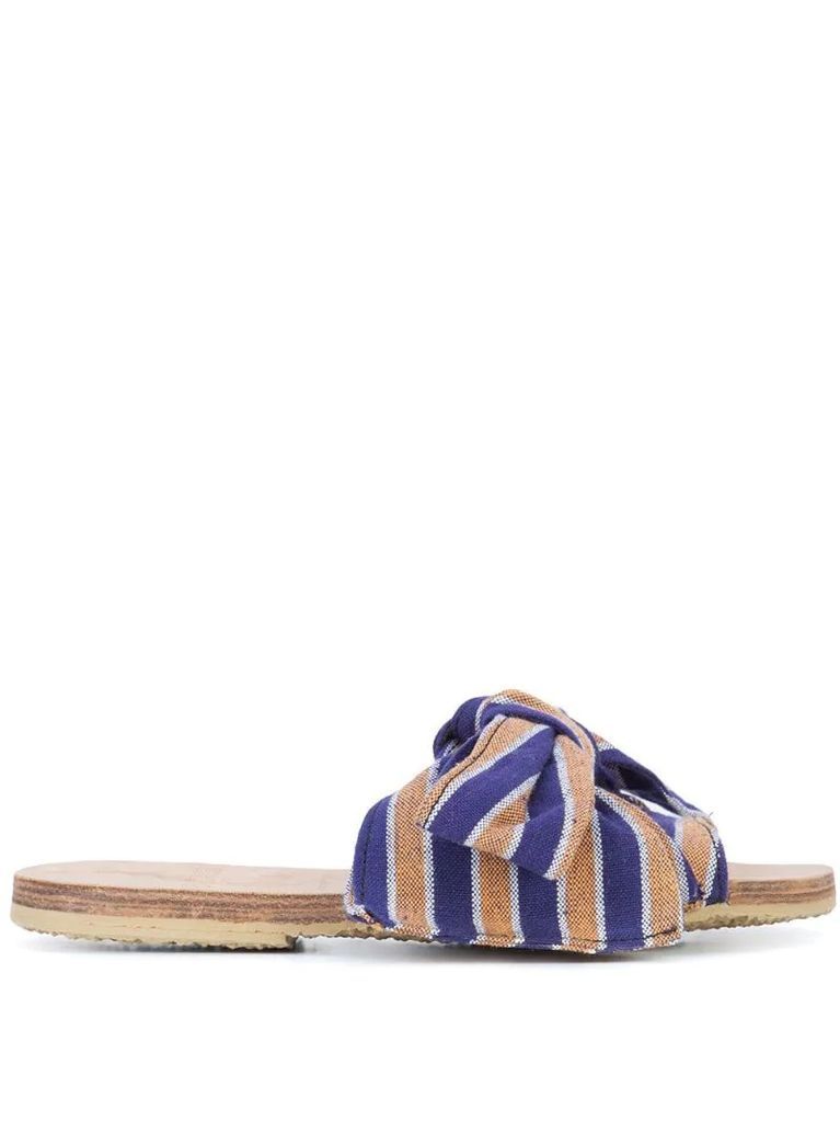 Burkina Papaye stripe sandals