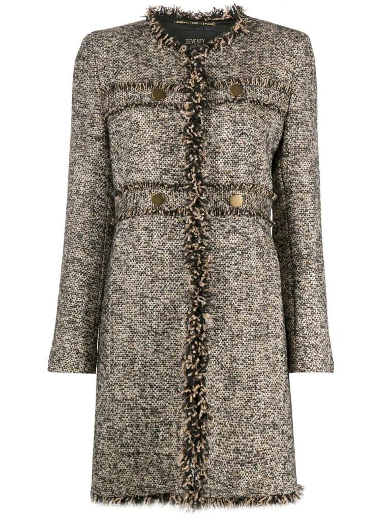 midi tweed coat