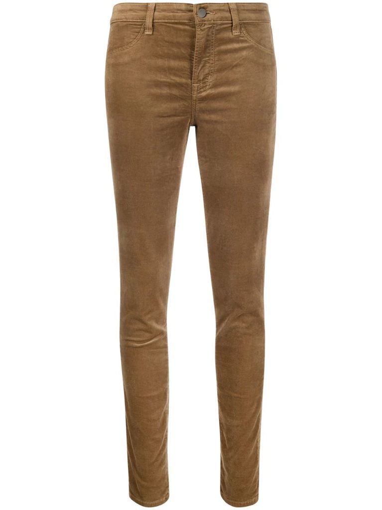 cropped slim-fit trousers