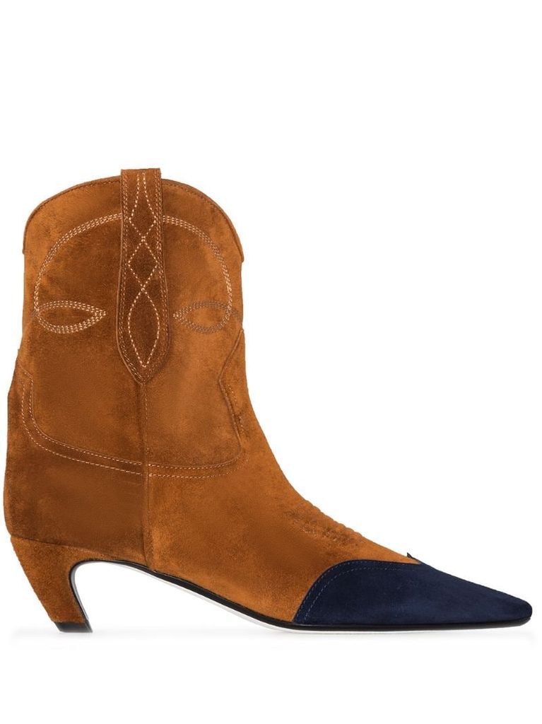 Dallas 45mm suede ankle boots