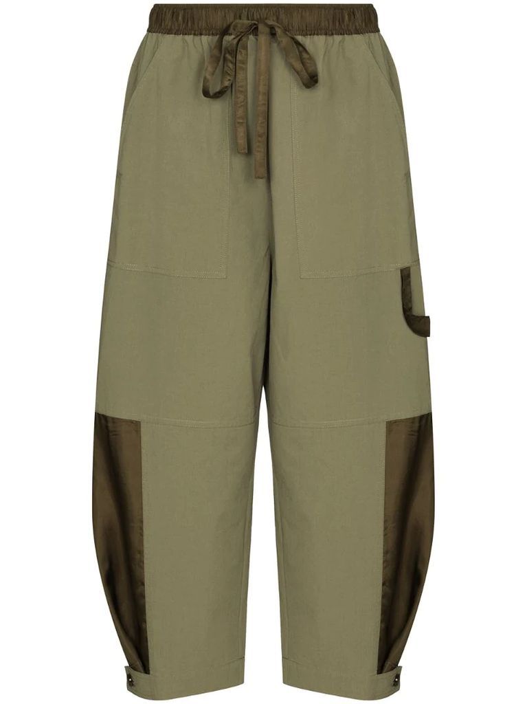 Birder tapered-fit cotton trousers