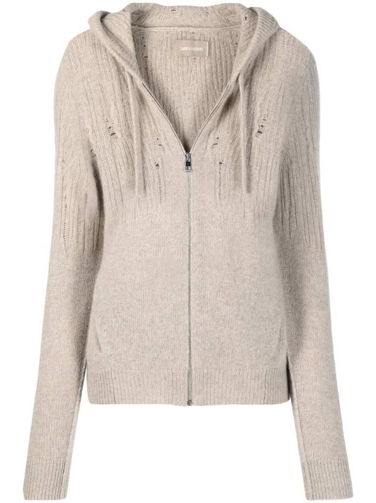 Cassy knitted cashmere hoodie