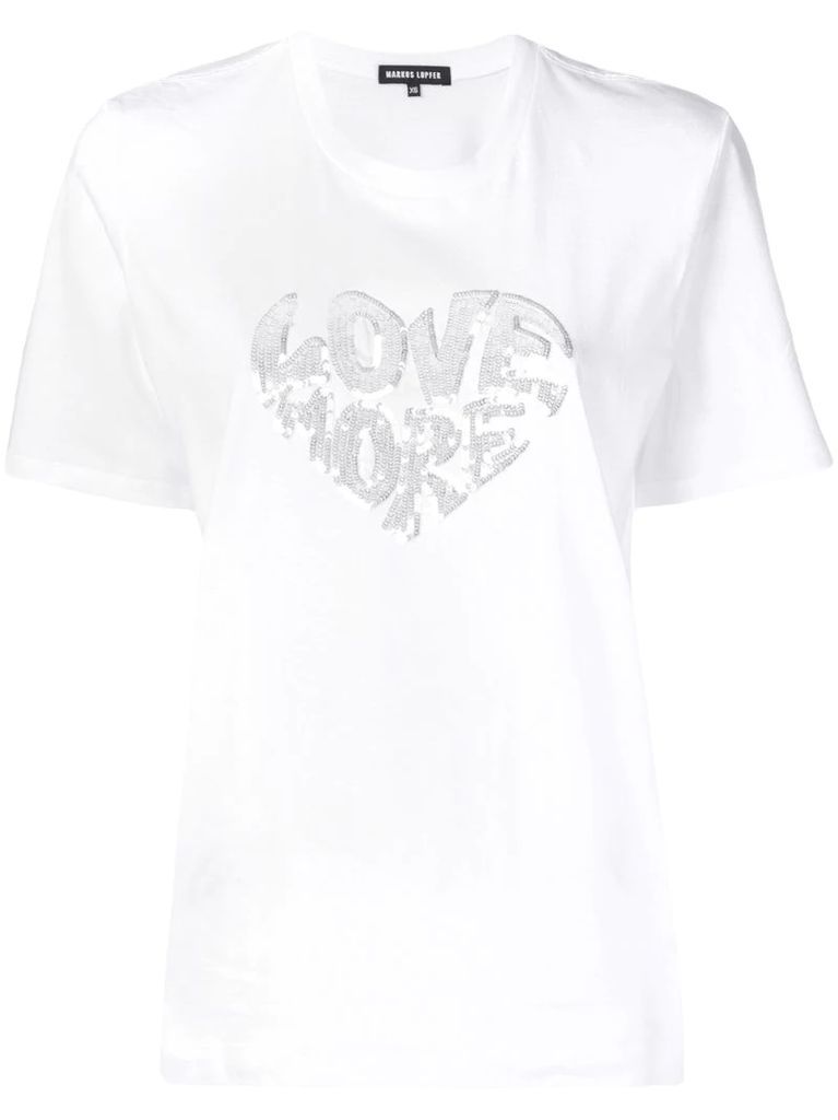 Alex sequin Love T-shirt