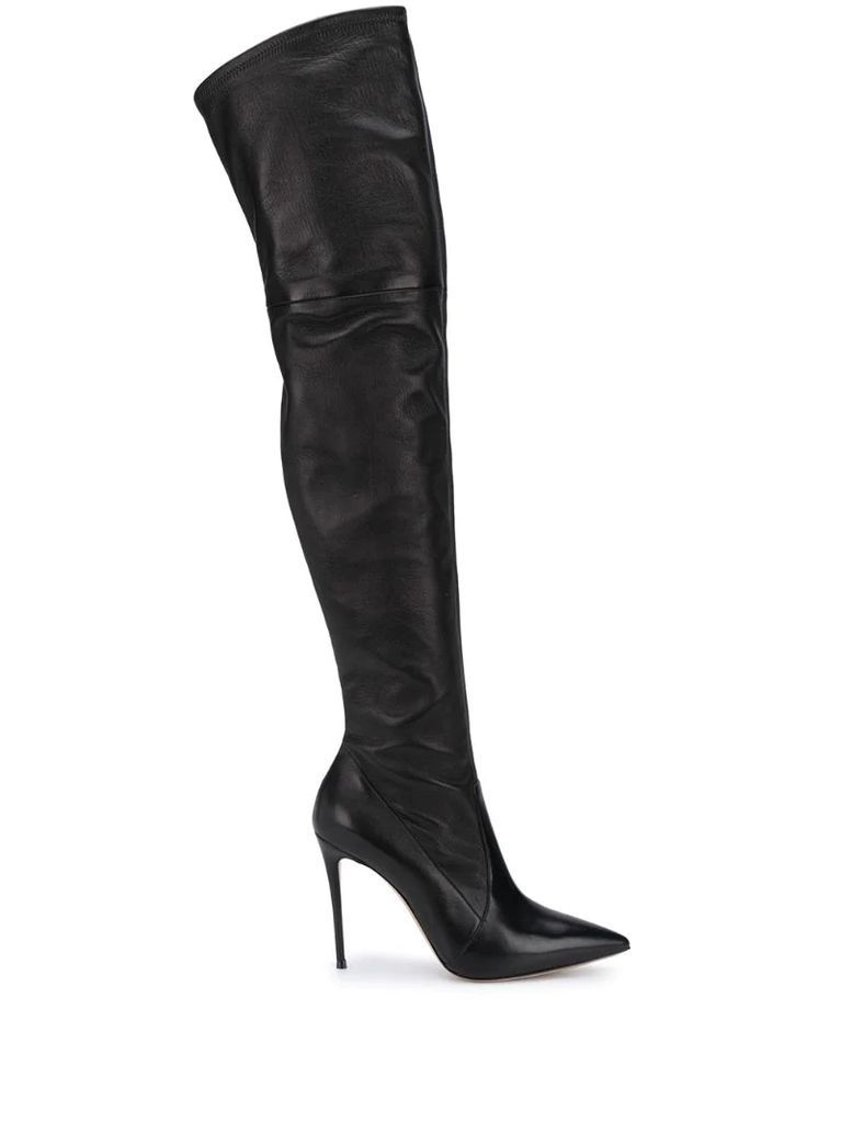 over-the-knee stiletto boots