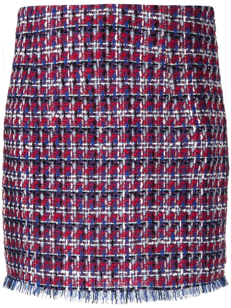 straight tweed skirt