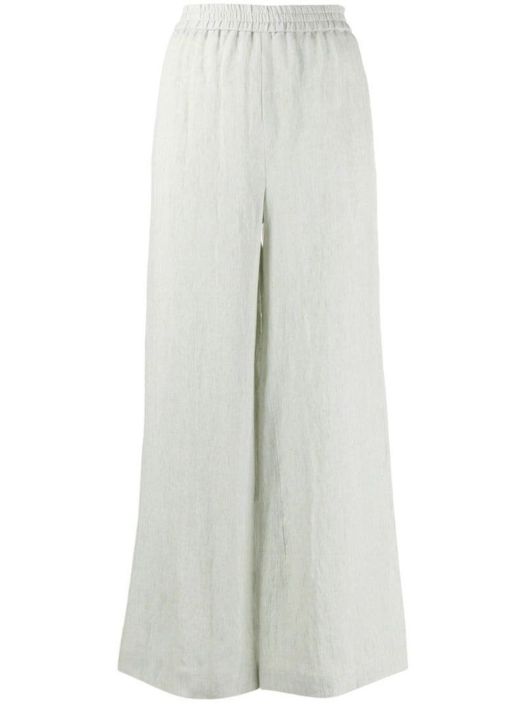 elasticated linen trousers