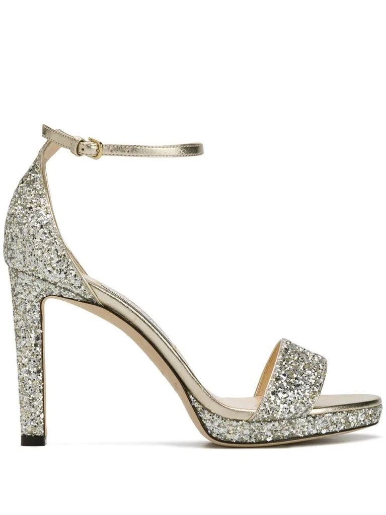Misty sparkle heeled sandals