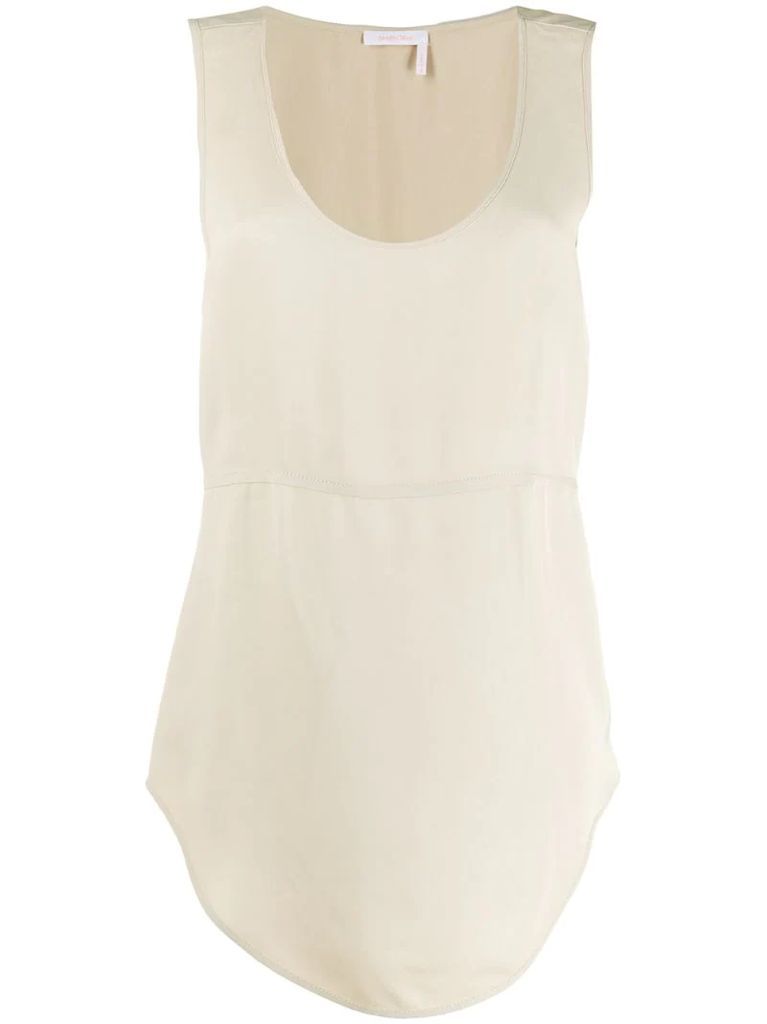 panelled tank top