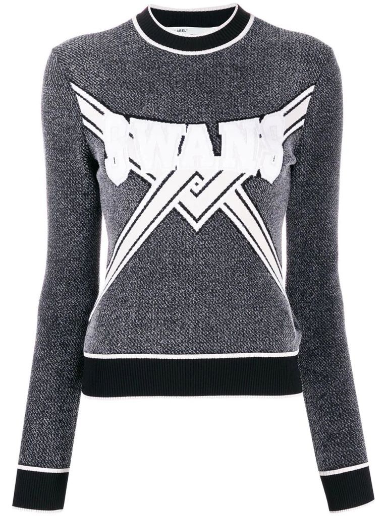 knitted logo top