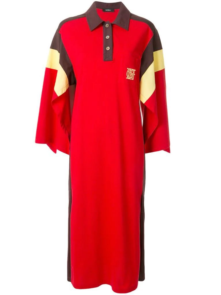 colour-block polo dress