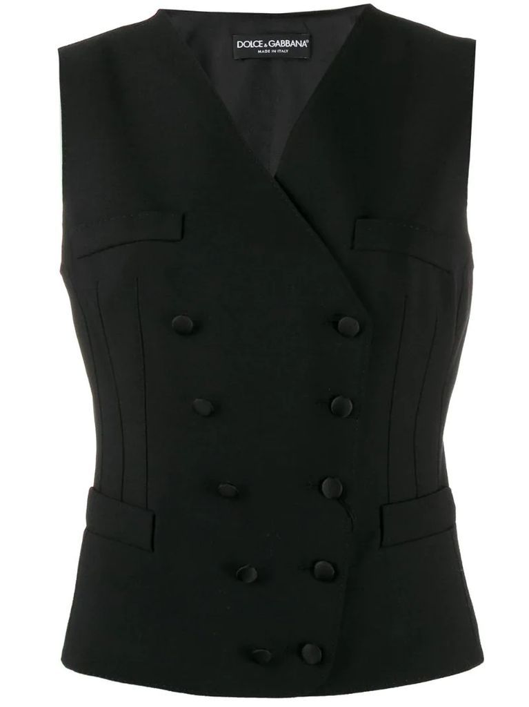 double-breasted waist coat