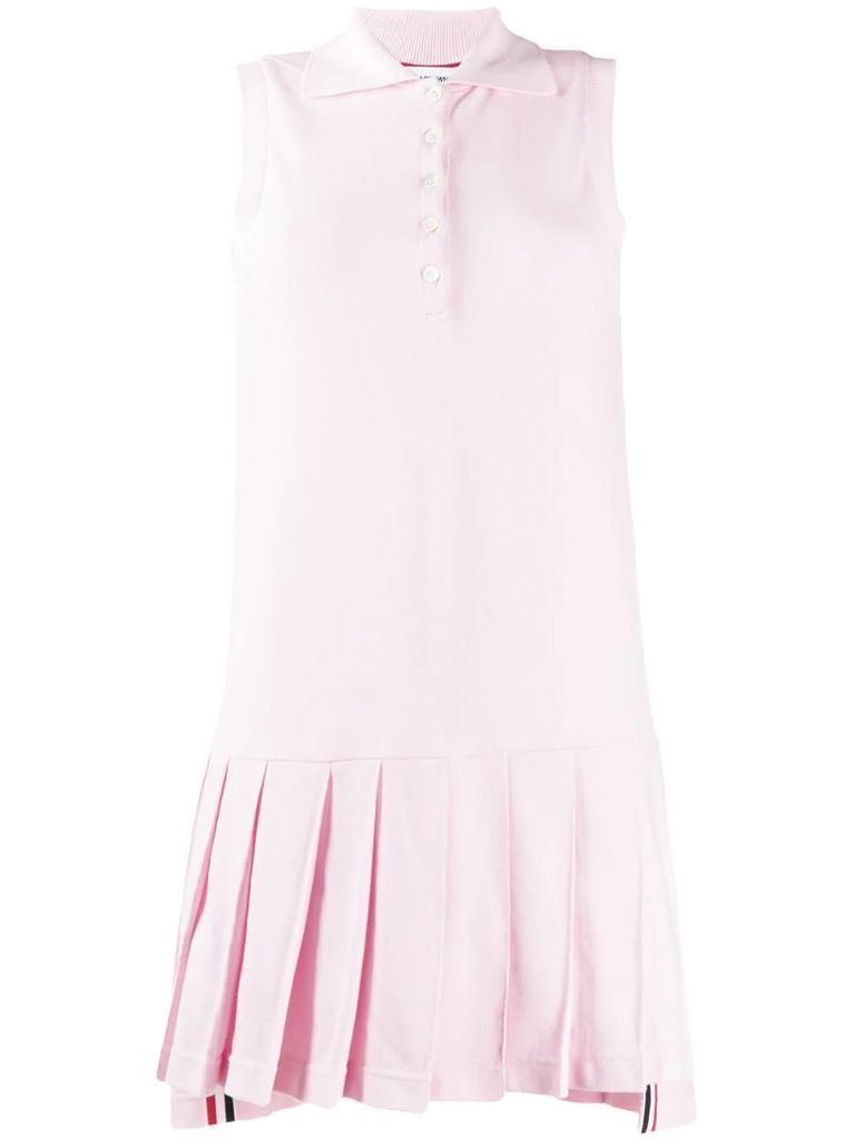 collared pleated tennis dress
