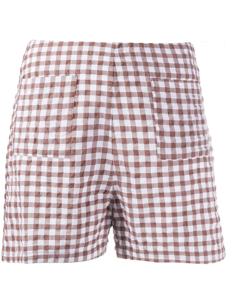 Ella checked shorts