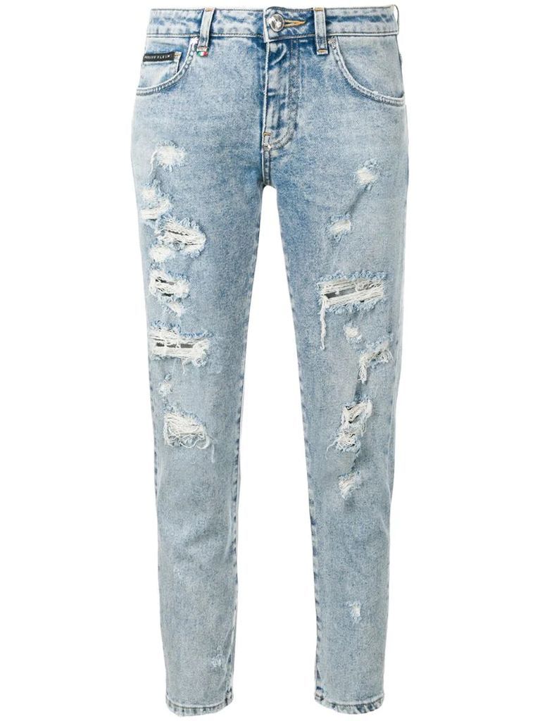 ripped slim fit jeans