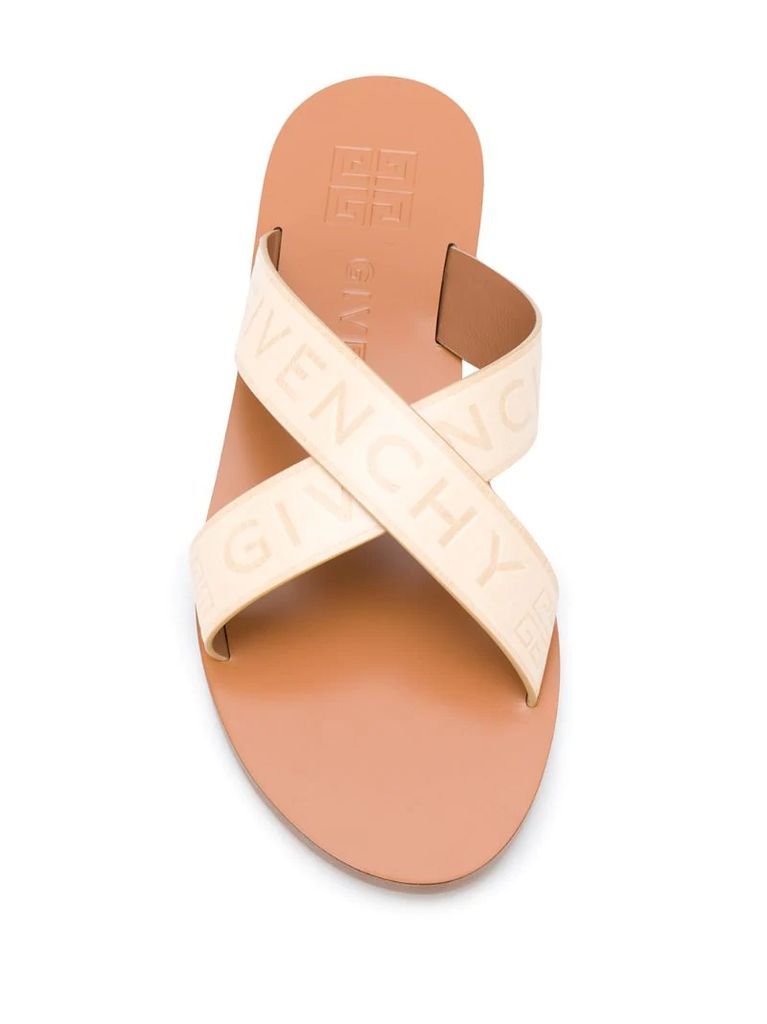 logo strap sandals