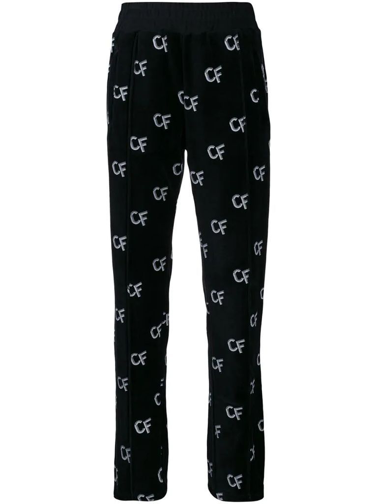all-over logo pants