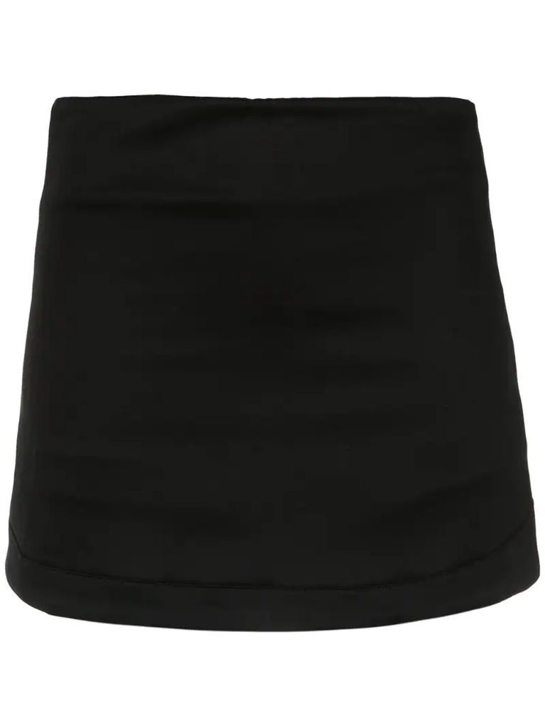 high waisted slim skirt