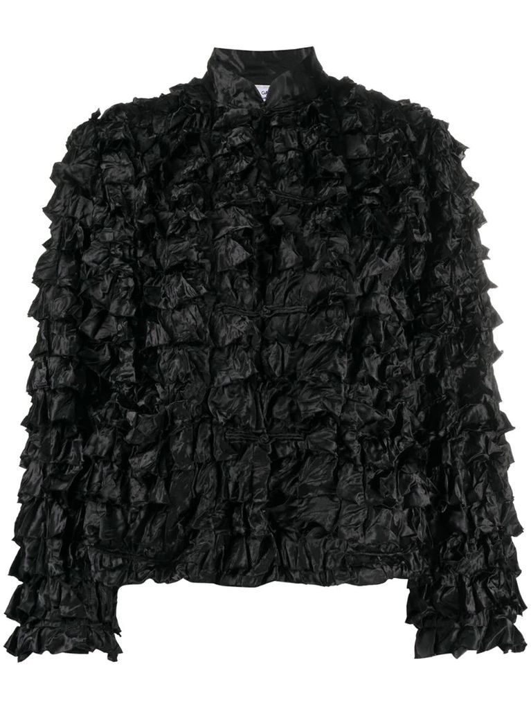 frill effect fitted jacket