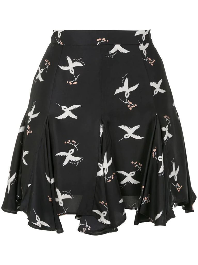 Symphony Bird Print Rara skirt