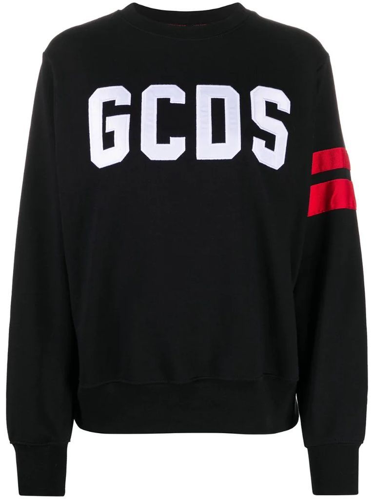 logo crew neck cotton sweatshirt