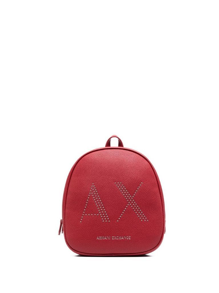 logo studded backpack