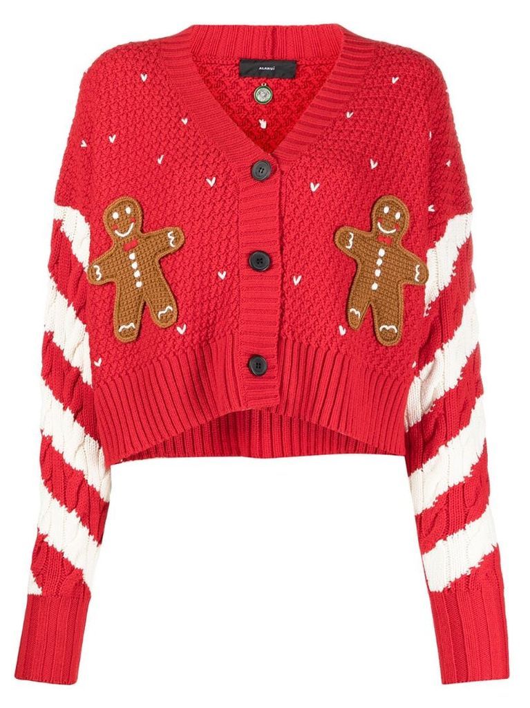 Candycane cropped cardigan