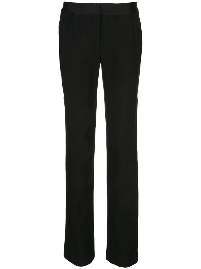 fitted tuxedo trousers