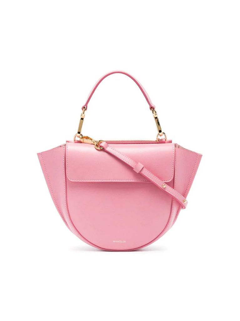 pink Hortensia mini leather shoulder bag