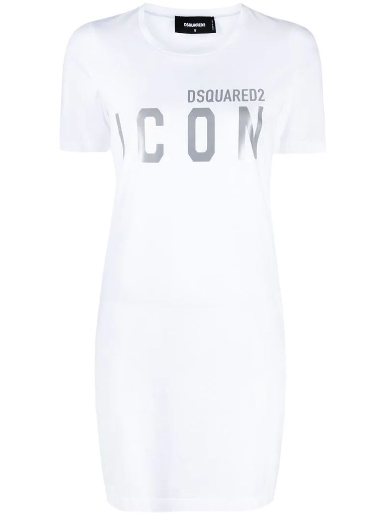 Icon printed T-shirt dress