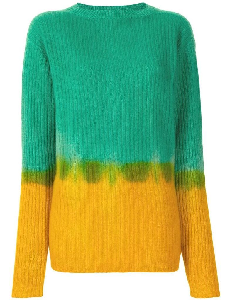 tie-dye knit jumper