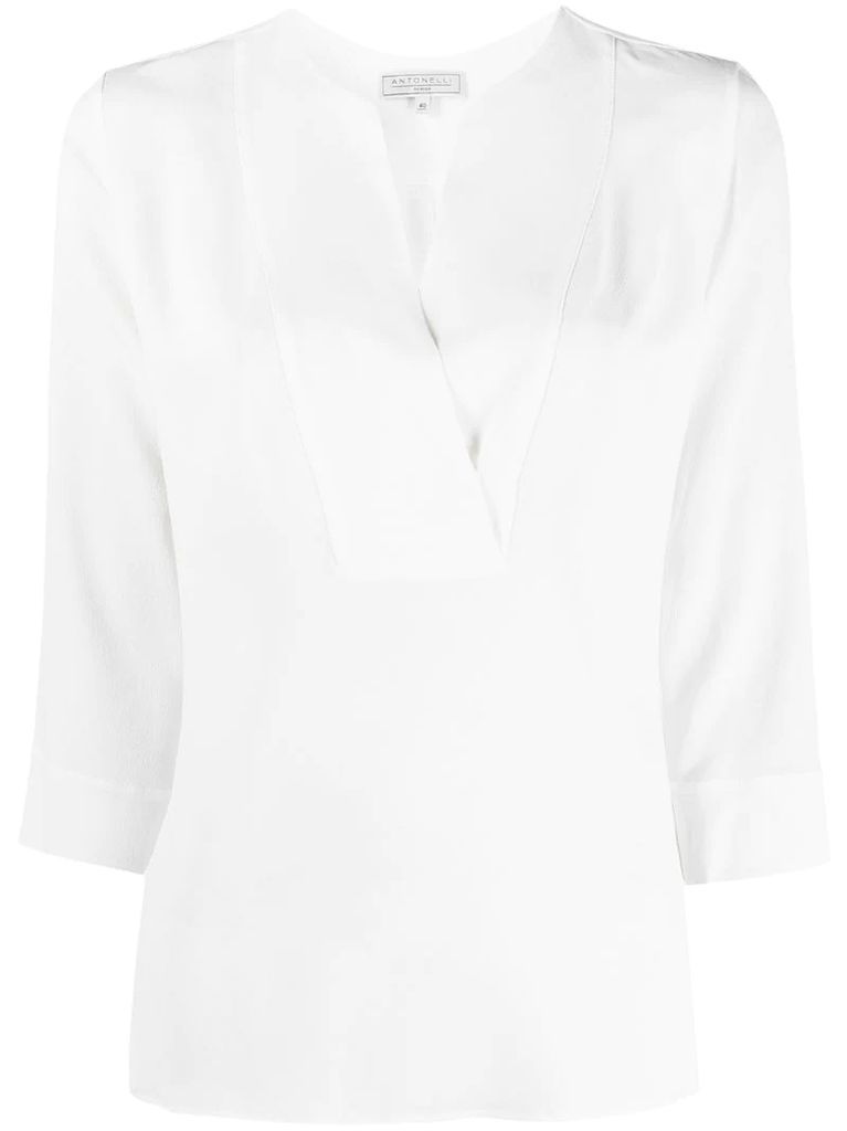 crepe-chiffon blouse