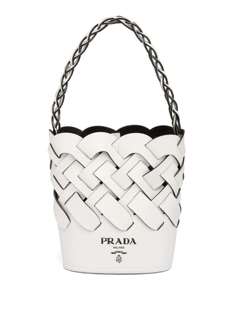 woven bucket bag