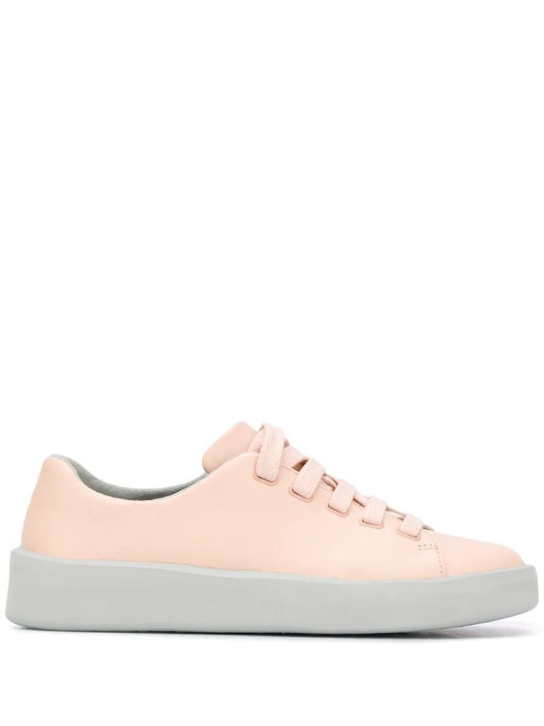 Courb low-top leather sneakers