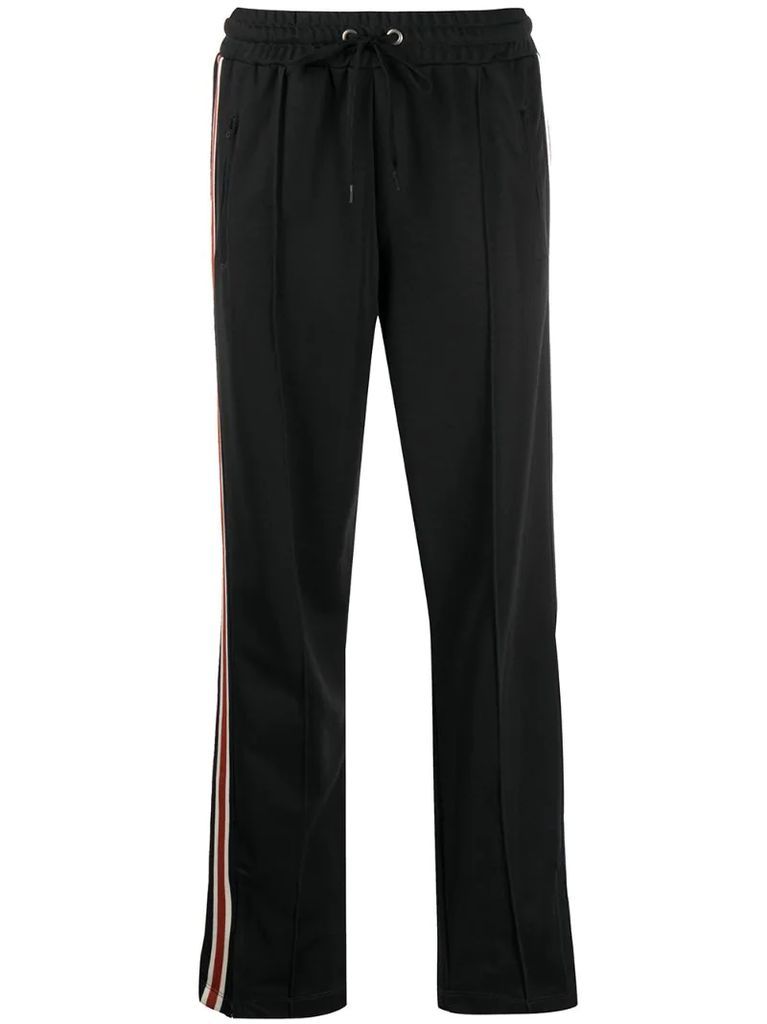 stripe detail track trousers