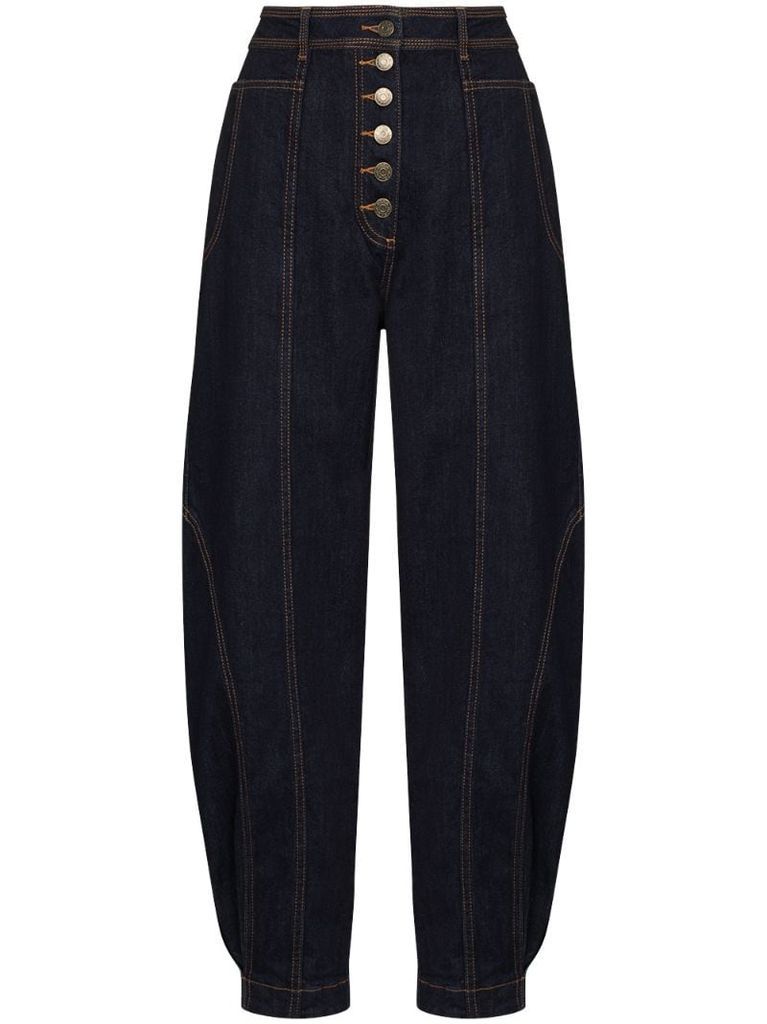 Keaton high-waisted cropped jeans