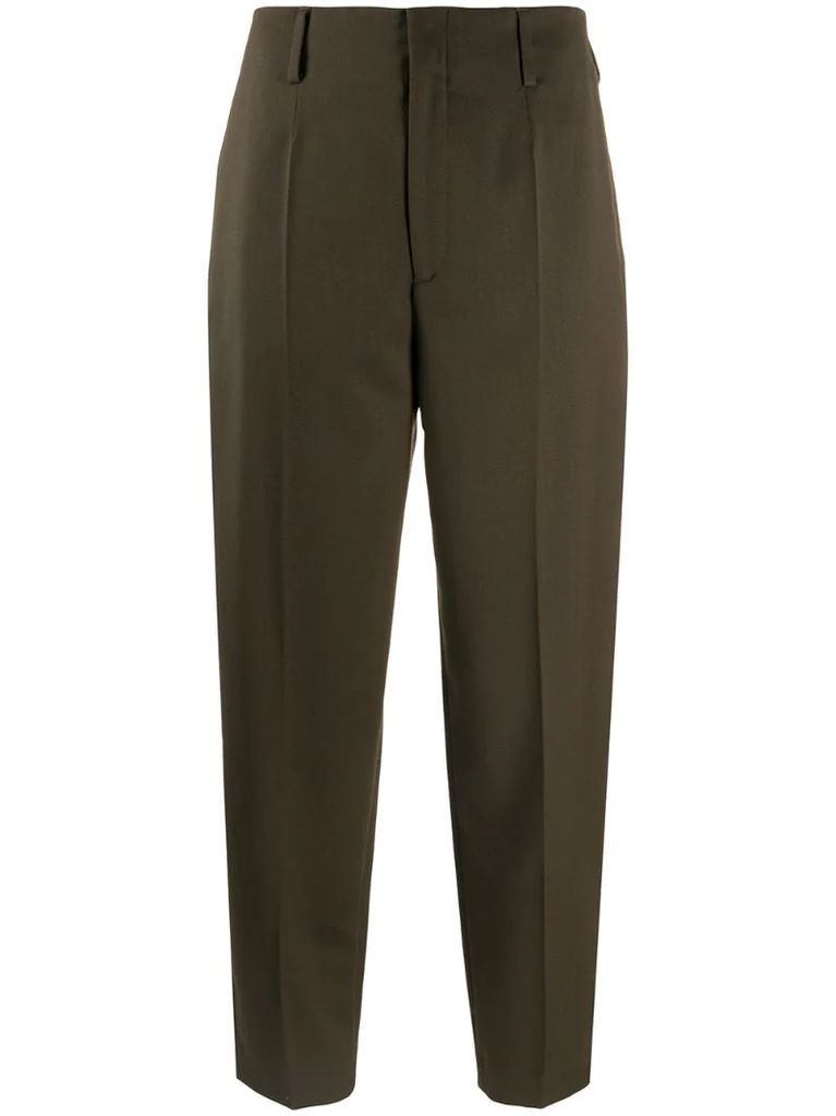 Karlie cropped straight-leg trousers