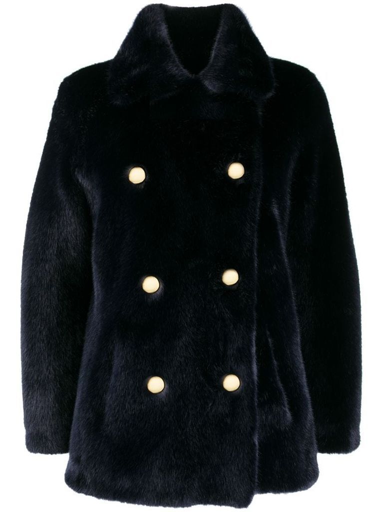 Brigitte faux-fur coat