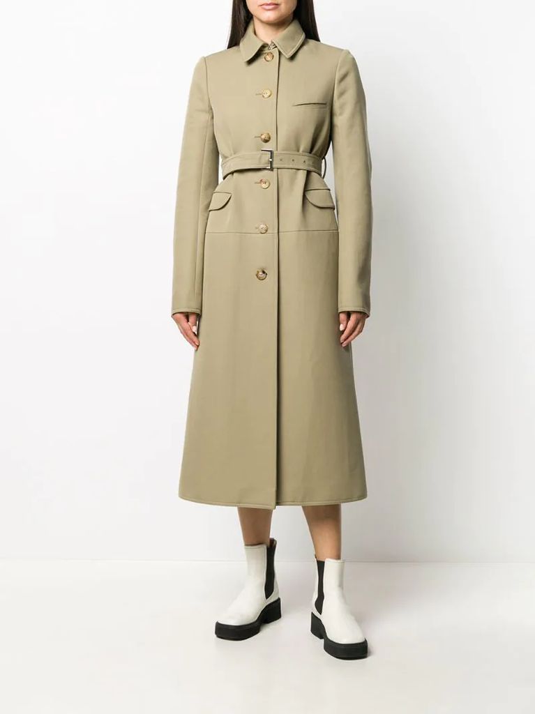 detachable-cape trench coat