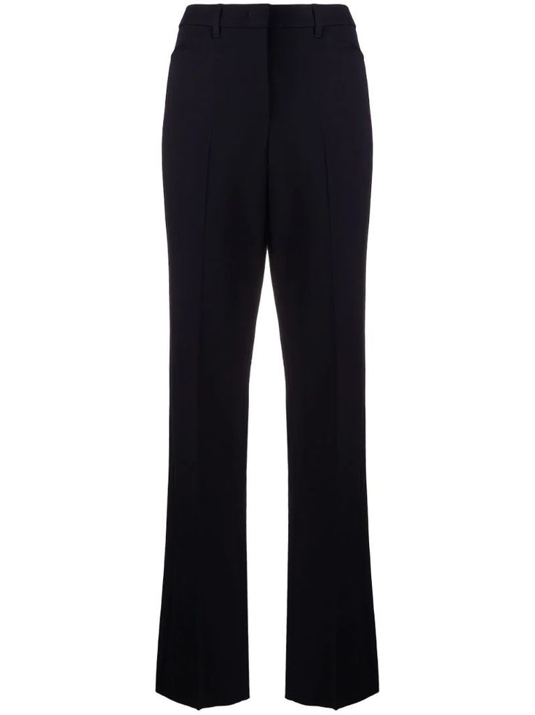 high-waited tailored trousers