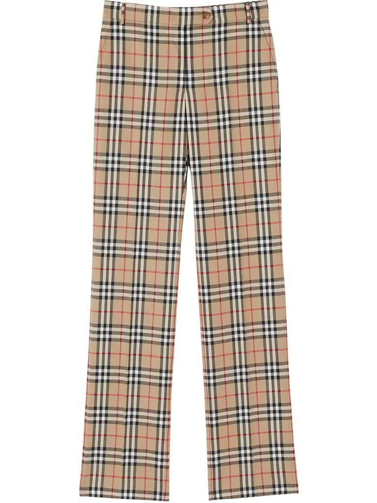 Vintage Check tailored trousers