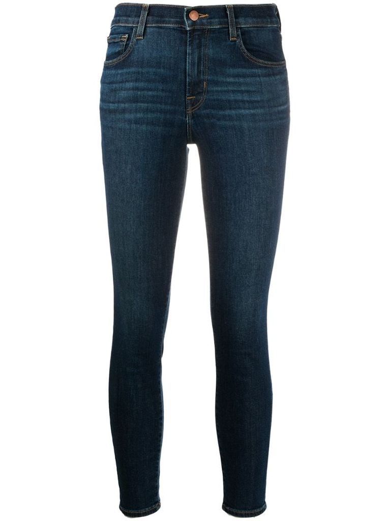 835 Capri mid-rise cropped jeans
