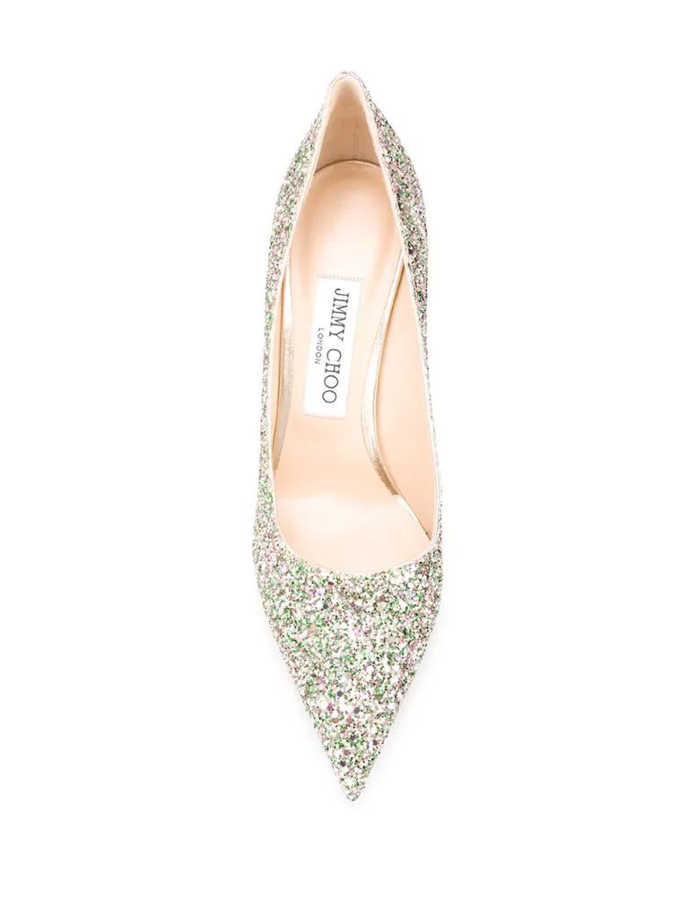 Love 85mm glitter pumps