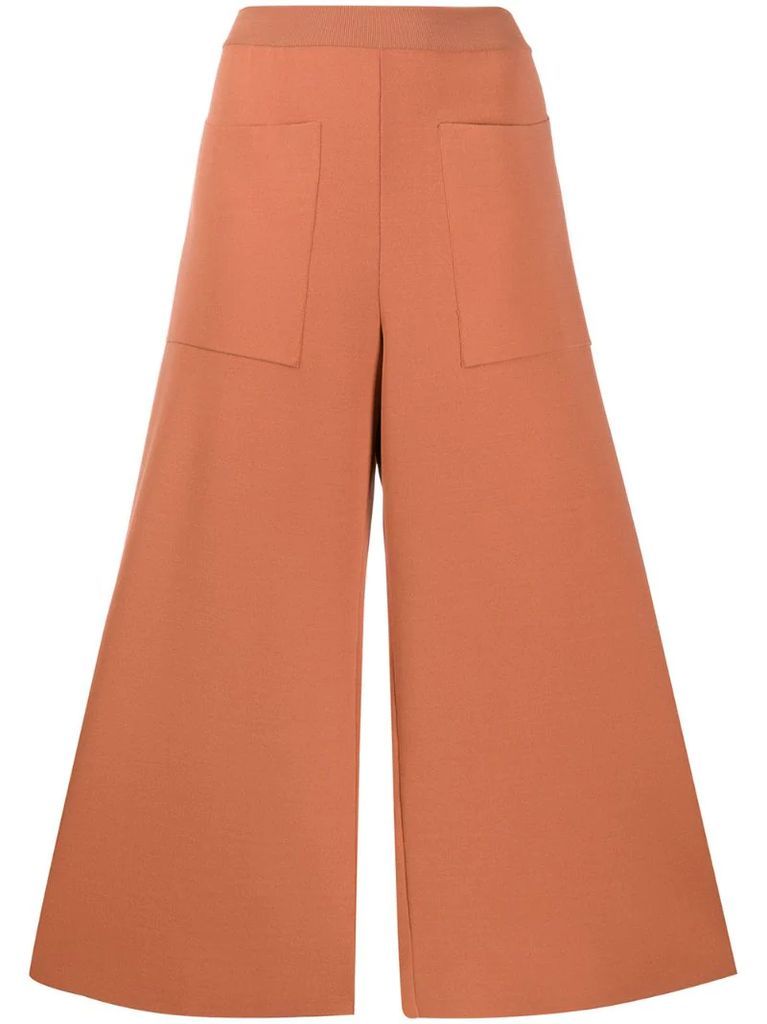 knitted cropped trousers
