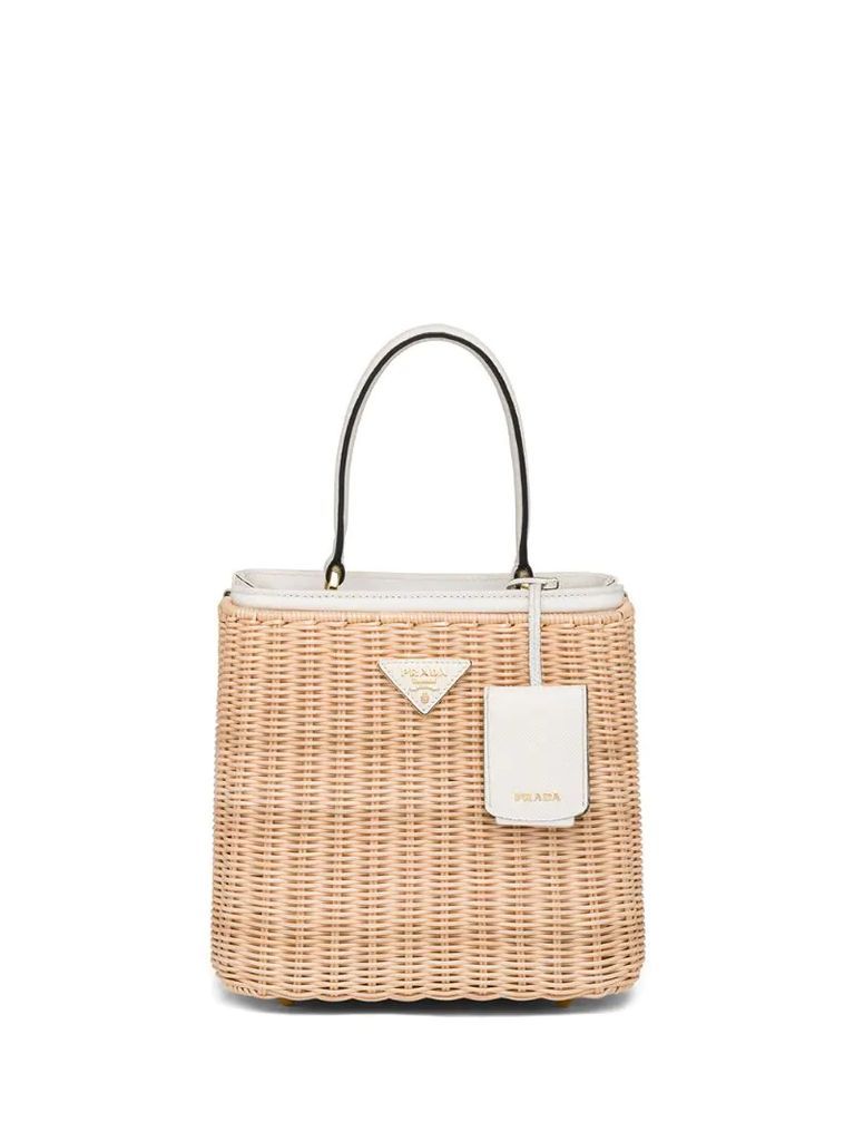 Panier wicker tote bag