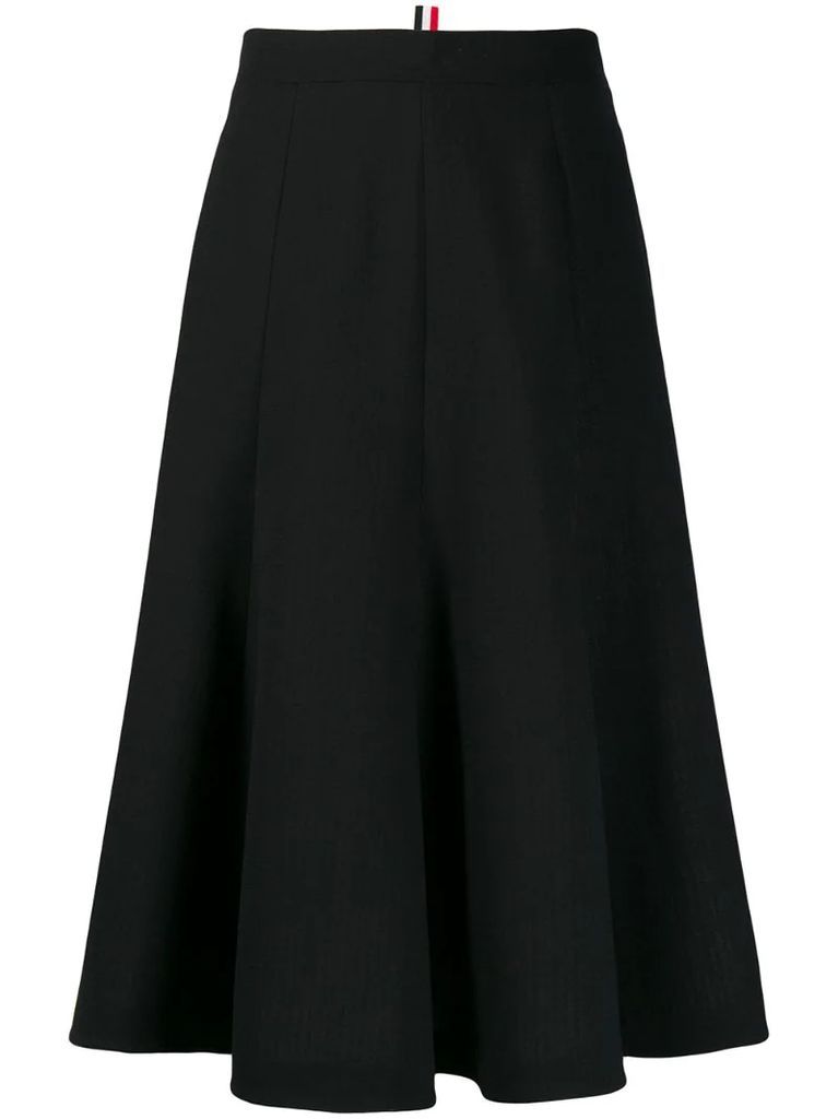 RWB-tab pleated skirt