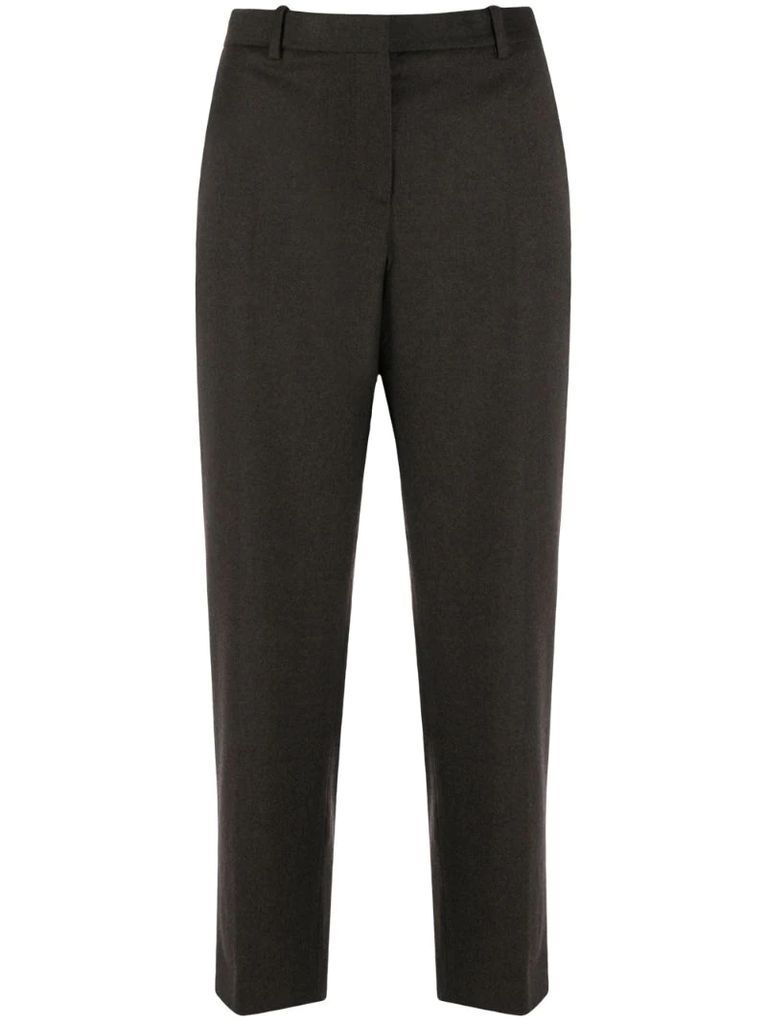 cropped leg tailored trousers